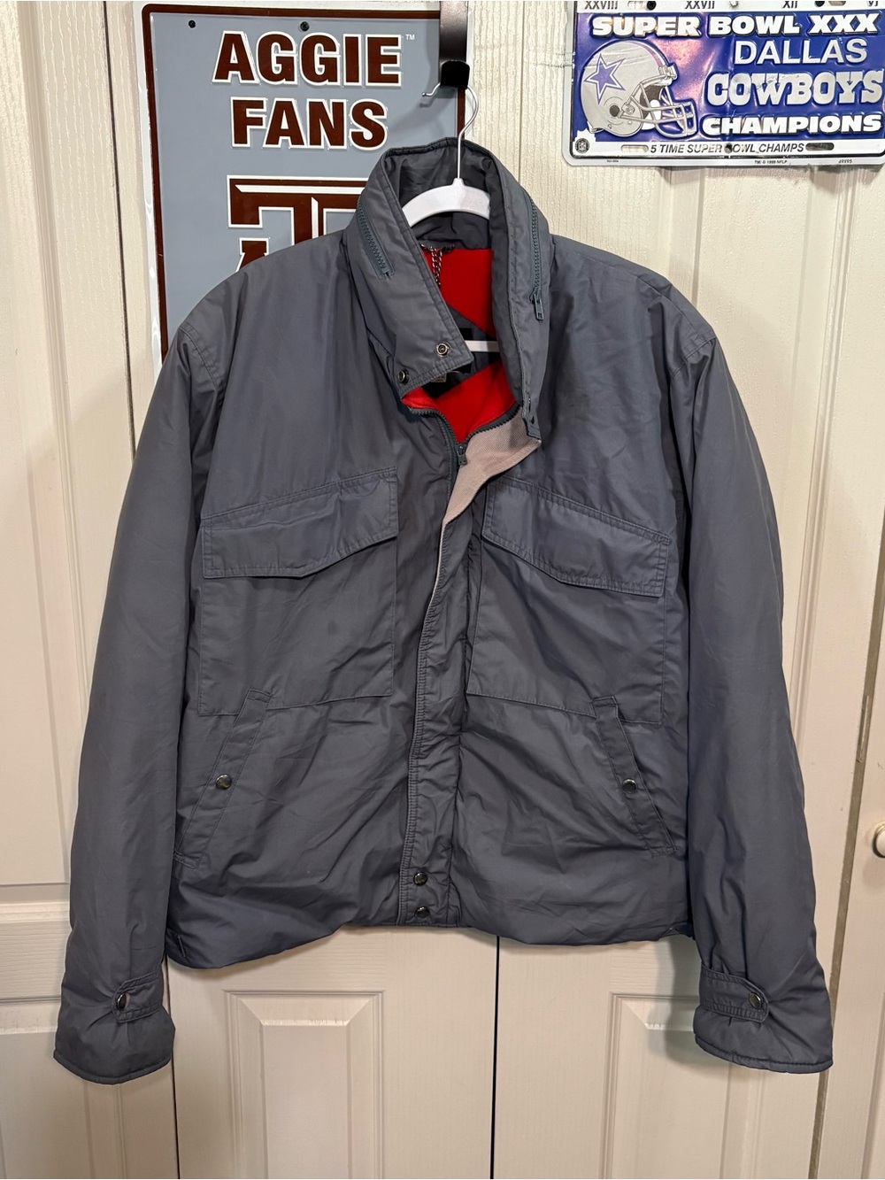 Vintage Foreign Intrigue Goose Feather Bomber Jacket